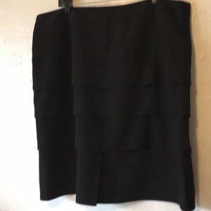 Sandro Women Black Layered Skirt